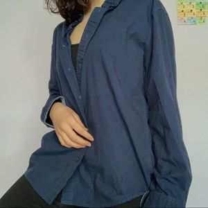 Timmy Hilfiger Navy button up/ martini glass print